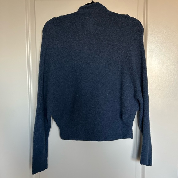 Free People Sugar Wrap sweater in Steel Blue - Picture 4 of 4
